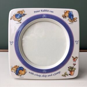 Peter Rabbit Ceramic Picture Frame - White and Purple